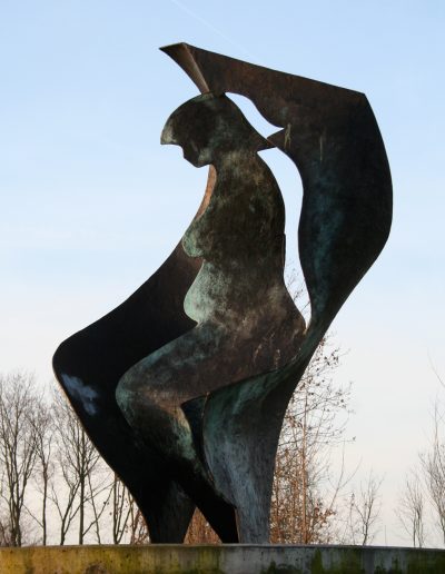 Het vlakke land, 250 cm, 2003. Opdracht: gemeente Dronten. Locatie: Biddinghuizen.