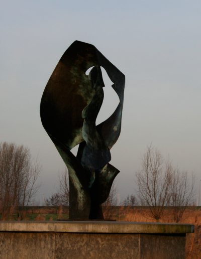 Het vlakke land, 250 cm, 2003. Opdracht: gemeente Dronten. Locatie: Biddinghuizen.